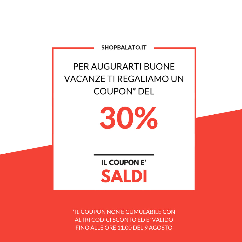 30% di sconto solo per 48h!