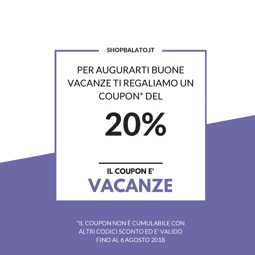 20% per te, ora!