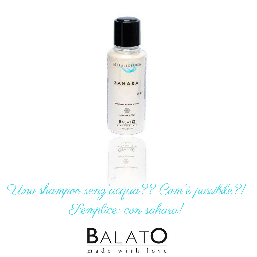 Shampoo senza acqua sahara